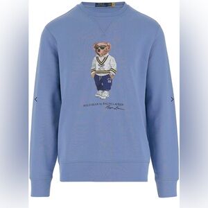 POLO RALPH LAUREN blue bear crewneck sweatshirt